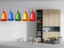 Load image into Gallery viewer, Colorful Bells Wall Decal Kids Room Decor Classroom Wall Sticker Nursery Wall Art Playroom Decor Vinyl Wall Decal, 218gm