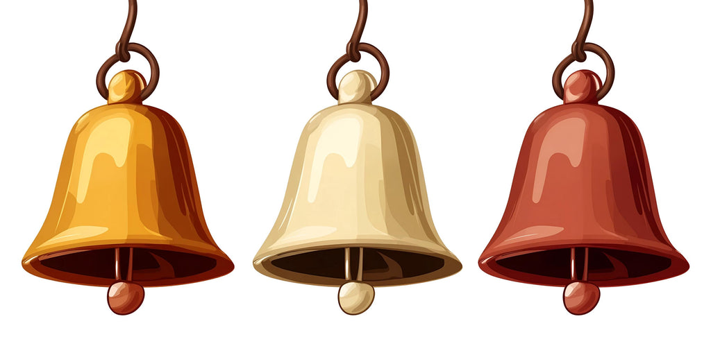 Bells Wall Decal Minimalist Wall Art Kids Room Decor Modern Wall Sticker Nursery Decor Large Vinyl Wall Decal, 219gm