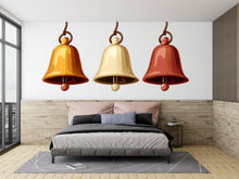 Load image into Gallery viewer, Bells Wall Decal Minimalist Wall Art Kids Room Decor Modern Wall Sticker Nursery Decor Large Vinyl Wall Decal, 219gm