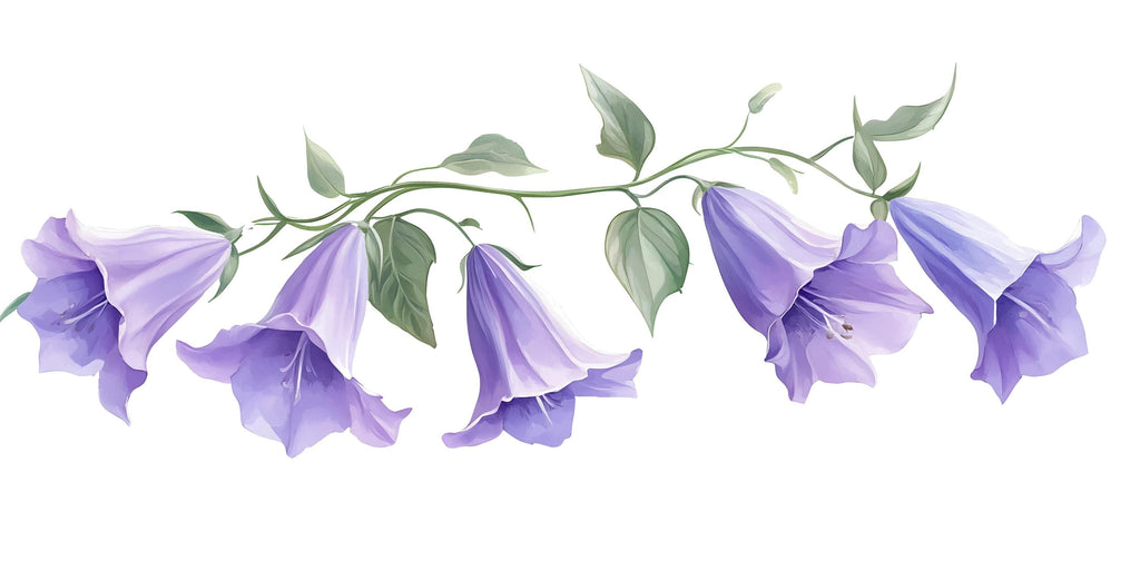 Watercolor Flower Wall Decal Purple Floral Wall Art Botanical Wall Sticker Nursery Decor Large Vinyl Wall Decal, 221gm