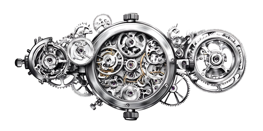 Mechanical Gear Wall Decal Industrial Wall Art Watch Mechanism Wall Sticker Modern Steampunk Decor Vinyl, 228gm