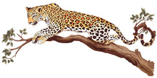 Load image into Gallery viewer, Leopard Wall Decal Jungle Animal Wall Sticker Safari Wall Art Big Cat Decor Kids Room Nursery Wall Decor, 229gm