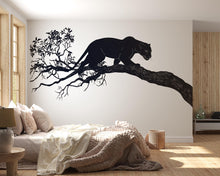 Load image into Gallery viewer, Black Panther Wall Decal Minimalist Wall Art Animal Wall Sticker Modern Jungle Wall Decor Living Room Wall Art, 233gm