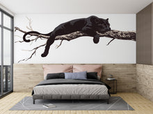 Load image into Gallery viewer, Black Panther Wall Decal Large Animal Wall Sticker Minimalist Wall Art Modern Bedroom Wall Decor Big Cat Wall Art, 234gm