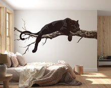 Load image into Gallery viewer, Black Panther Wall Decal Large Animal Wall Sticker Minimalist Wall Art Modern Bedroom Wall Decor Big Cat Wall Art, 234gm
