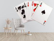 Load image into Gallery viewer, Playing Cards Wall Decal Poker Wall Art Casino Wall Sticker Ace Cards Wall Decor Gambling Room Decor Game Room Wall Art, 235gm