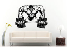 Load image into Gallery viewer, Crazy Gym Rat Power Weights Training Fitness Bodybuilding Wight Lifting Logo Emblem Sign Wall Decal Vinyl Sticker Mural Room Decor L613
