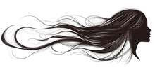 Load image into Gallery viewer, Hair Salon Wall Decal Woman Silhouette Hair Wall Sticker Beauty Wall Art Salon Decor Lash Studio Spa Wall Decor Vinyl Decal