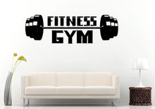 Load image into Gallery viewer, Gym Training Fitness Bodybuilding Wight Lifting Logo Emblem Sign Wall Decal Vinyl Sticker Mural Room Decor L602