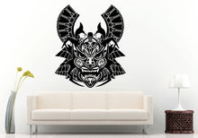 Load image into Gallery viewer, Samurai Ancient History Japanese Warrior Mask Helmet Wall Decal Vinyl Sticker Mural Room Decor L620