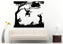 Load image into Gallery viewer, Samurai Ancient History Japanese Warrior Ninjas Fighting Action Scene With Swords Wall Decal Vinyl Sticker Mural Room Decor L627
