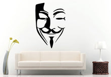 Load image into Gallery viewer, Cool Smirk Smile Vengeance Mask Wall Decal Vinyl Sticker Mural Room Decor L626
