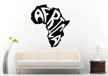 Load image into Gallery viewer, Africa Continent With Word Africa Inside Wall Decal Vinyl Sticker Mural Room Decor L643