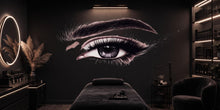 Load image into Gallery viewer, Eyelash Eye Wall Decal Beauty Salon Wall Sticker Lash Studio Decor Eye Wall Art Esthetician Decor Makeup Studio Vinyl Wall Decal