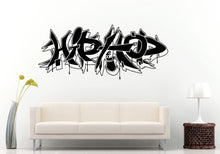 Load image into Gallery viewer, Hip Hop Music Genre Graffiti Style Wall Spray Drip Wall Decal Vinyl Sticker Mural Room Decor L632
