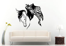 Load image into Gallery viewer, Horse With Angel Wings Pegasus Beautiful Gorgeous Graceful Animal Creature Wall Decal Vinyl Sticker Mural Room Decor L653