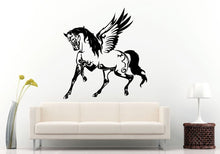 Load image into Gallery viewer, Horse With Angel Wings Pegasus Beautiful Gorgeous Graceful Animal Creature Wall Decal Vinyl Sticker Mural Room Decor L654