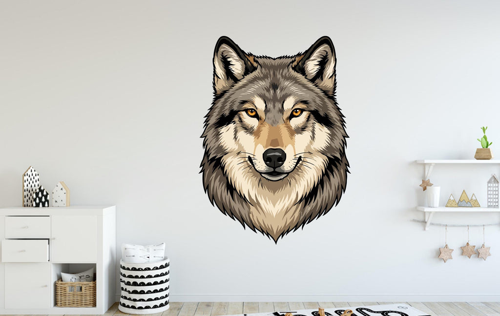 Wolf wall decals I Animal Wall decor I Wolf wall art I Lover Animals Wall Bathroom Wall Stickers Vinyl