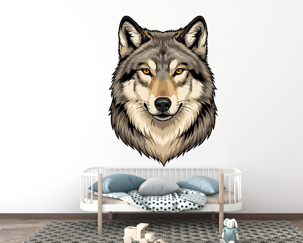 Wolf wall decals I Animal Wall decor I Wolf wall art I Lover Animals Wall Bathroom Wall Stickers Vinyl