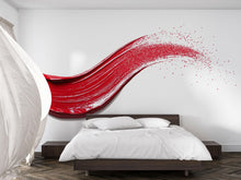 Load image into Gallery viewer, Red Lipstick Swipe Wall Decal Makeup Wall Sticker Beauty Salon Decor Nail Studio Wall Art Modern Glam Wall Decor Vinyl Wall Decal