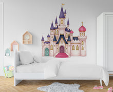 Load image into Gallery viewer, Big Castle Wall Decal Home Headboard, Castle Wall Decal, Bed Headboard Sticker, Headboard Wall Decal, Arch Wall Decal, Nursery 1101RS
