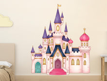 Load image into Gallery viewer, Big Castle Wall Decal Home Headboard, Castle Wall Decal, Bed Headboard Sticker, Headboard Wall Decal, Arch Wall Decal, Nursery 1101RS