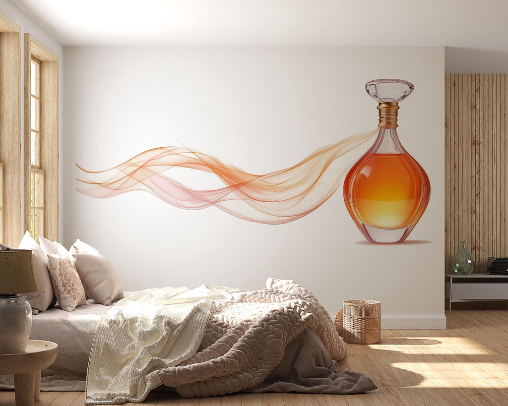 Perfume Bottle Wall Decal Beauty Studio Wall Sticker Fragrance Wall Art Luxury Salon Decor Spa Wall Decal Elegant Beauty Room Cosmetic
