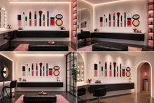 Load image into Gallery viewer, Makeup Tools Wall Decal Beauty Studio Wall Sticker Cosmetic Wall Art Makeup Icons Salon Decor Lipstick Brush Wall Decal Beauty Room Decor