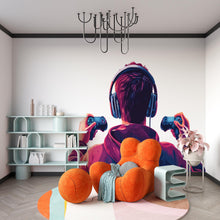 Load image into Gallery viewer, Gamer Wall Decal, Gaming Wall Sticker, Video Game Wall Art, Teen Boy Room Decor, Controller Wall Decor, 255gm