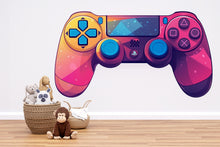 Load image into Gallery viewer, Colorful Game Controller Wall Decal, Gaming Wall Sticker, Gamer Room Wall Art, Kids Bedroom Decor, Playroom Wall Decor, 258gm