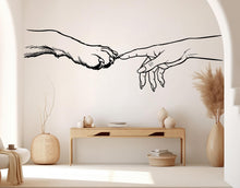 Load image into Gallery viewer, Girl Hand &amp; Dog Paw Vinyl Wall Decal, Dog Lover Decor 1090RS