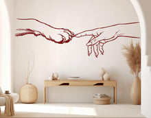 Load image into Gallery viewer, Girl Hand &amp; Dog Paw Vinyl Wall Decal, Dog Lover Decor 1090RS