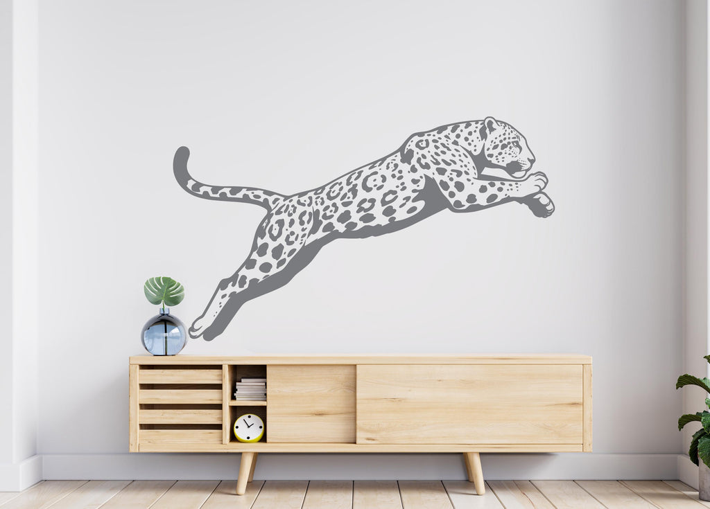 Leopard wall decals, Leopard Wall Sticker, Cheetah wall art, Animals wall vinyl Wild Cat Vinyl Sticker Decor Nursery Wild Pet 1092RS