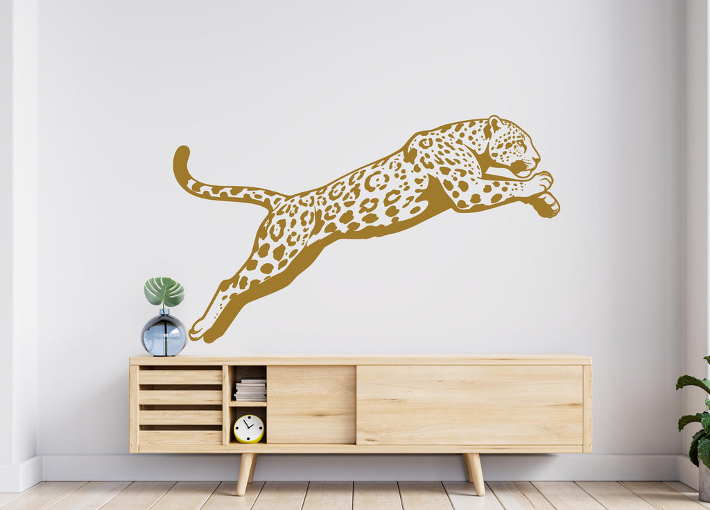Leopard wall decals, Leopard Wall Sticker, Cheetah wall art, Animals wall vinyl Wild Cat Vinyl Sticker Decor Nursery Wild Pet 1092RS