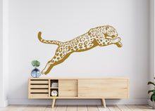 Load image into Gallery viewer, Leopard wall decals, Leopard Wall Sticker, Cheetah wall art, Animals wall vinyl Wild Cat Vinyl Sticker Decor Nursery Wild Pet 1092RS