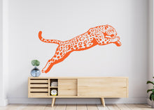 Load image into Gallery viewer, Leopard wall decals, Leopard Wall Sticker, Cheetah wall art, Animals wall vinyl Wild Cat Vinyl Sticker Decor Nursery Wild Pet 1092RS