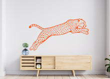 Load image into Gallery viewer, Leopard Wall Decals, Cheetah Animal Vinyl Sticker Decor, Wild Cat Art 1093RS