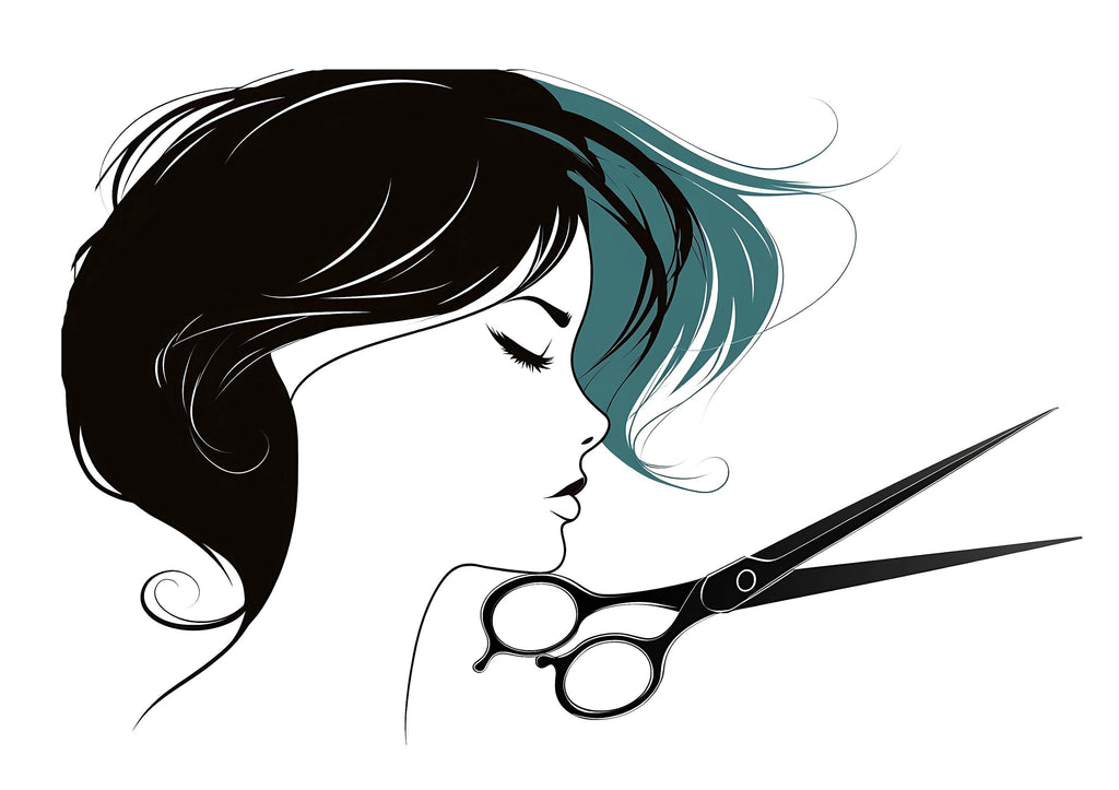 Hair Stylist Sticker, Salon Decal, Hairdresser Gift, Beauty Sticker, Scissor Art Decal, Cosmetology Sticker, Laptop Decal, 268gm