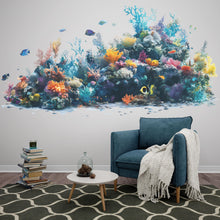 Load image into Gallery viewer, Coral Reef Sticker, Ocean Life Decal, Sea Life Sticker, Underwater Art, Marine Life Gift, Laptop Sticker, Water Bottle, 275gm