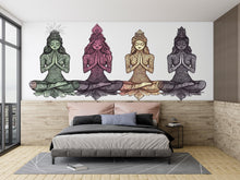 Load image into Gallery viewer, Yoga Goddess Sticker, Meditation Decal, Boho Spiritual Art, Zen Woman Sticker, Chakra Decor, Laptop Sticker, Water Bottle, 278gm