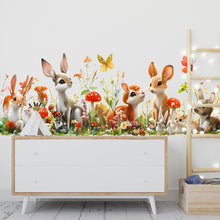 Load image into Gallery viewer, Bunny Sticker, Woodland Rabbit Decal, Cute Forest Animal, Nursery Sticker, Spring Bunny Art, Laptop Sticker, Water Bottle, 280gm