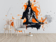 Load image into Gallery viewer, Shiva Sticker, Meditation Decal, Hindu Spiritual Art, Yoga Sticker, Zen Gift, Laptop Sticker, Water Bottle Decal, 284gm