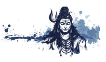 Load image into Gallery viewer, Shiva Sticker, Hindu Art Decal, Spiritual Yoga Sticker, Meditation Gift, Zen Wall Art, Laptop Sticker, Water Bottle, 285gm