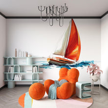 Load image into Gallery viewer, Sailboat Sticker, Sailing Boat Decal, Nautical Ocean Sticker, Coastal Gift, Sea Lover Art, Laptop Sticker, Water Bottle, 289gm