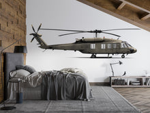 Load image into Gallery viewer, Helicopter Sticker, Black Hawk Decal, Aviation Art Sticker, Pilot Gift, Aircraft Lover Decal, Laptop Sticker, 293gm