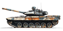 Load image into Gallery viewer, Tank Sticker, Military Tank Decal, Army Tank Sticker, Armored Vehicle Art, Combat Tank Decal, Military Gift, 295gm