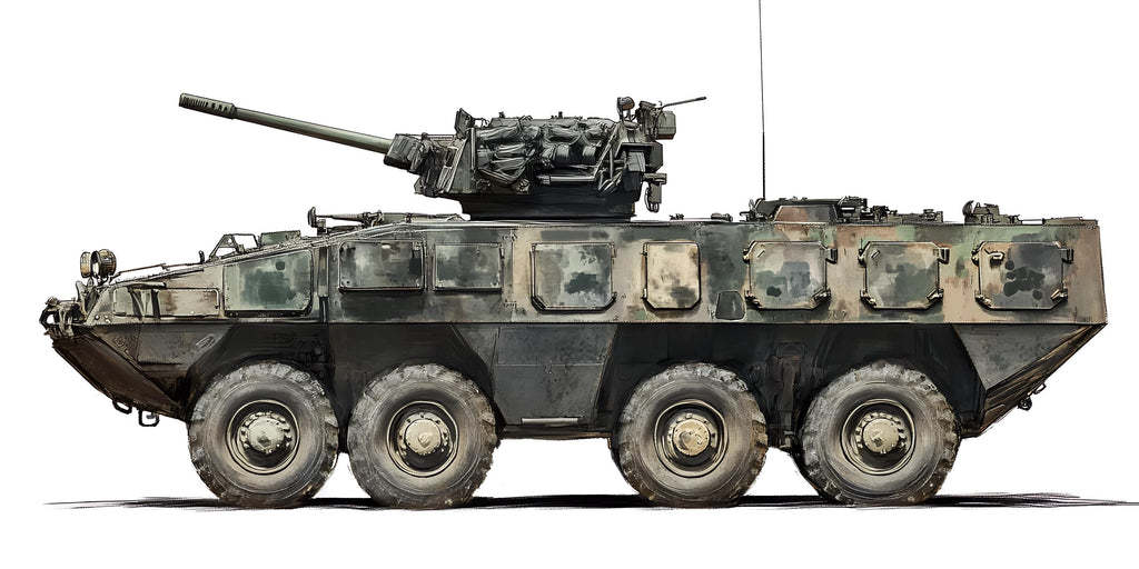 APC Sticker, Armored Vehicle Decal, Military Vehicle Sticker, Army APC Art, Combat Vehicle Decal, Military Gift, 297gm