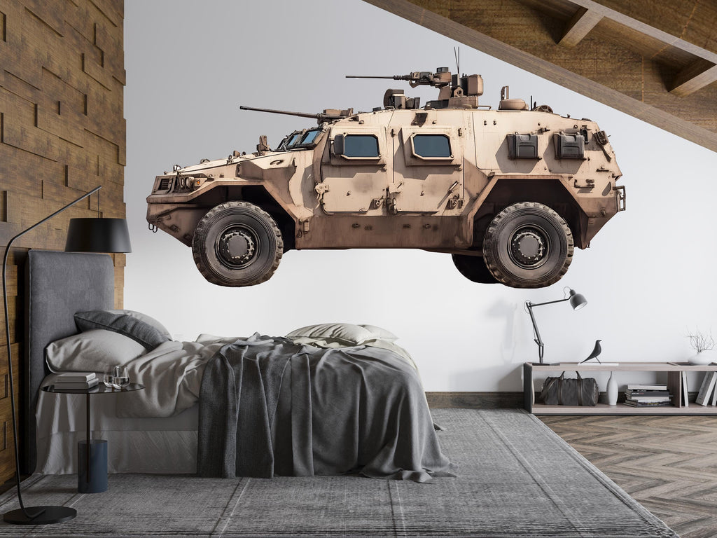 Military Truck Sticker, Armored Vehicle Decal, Tactical Truck Art, Army Vehicle Sticker, Combat Truck Gift, 299gm
