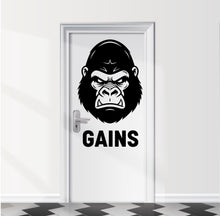 Load image into Gallery viewer, Man Pull-Up Gym Bathroom Door Decal, Vinyl Sticker 1107RS