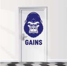 Load image into Gallery viewer, Man Pull-Up Gym Bathroom Door Decal, Vinyl Sticker 1107RS